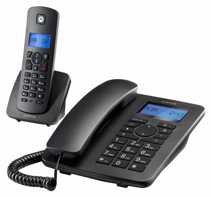 Motorola C4201 Duo με Ελληνικό Μενού Μαύρο