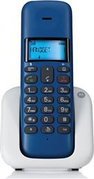 Motorola T301 Ασύρματο Τηλέφωνο με Aνοιχτή Aκρόαση Μπλε