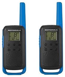 Motorola Talkabout T62 Ασύρματος Πομποδέκτης PMR 0.5W με Μονόχρωμη Οθόνη Σετ 2τμχ Σε Χρώμα