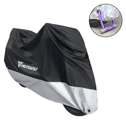 Motowolf Κουκούλα Μηχανής Αδιάβροχη XXL Μ245xΠ125xΥ105εκ.