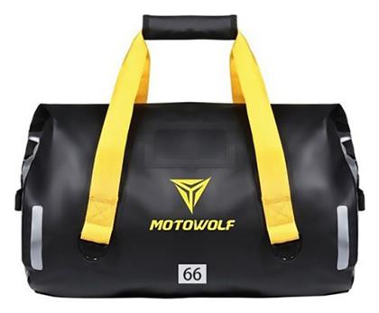 Motowolf Σάκος Ουράς Μοτοσυκλέτας Αδιάβροχος 66lt σε Μαύρο Χρώμα