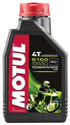 Motul 5100 4T Λάδι Μοτοσυκλέτας για Τετράχρονους Κινητήρες 15W-50 1lt