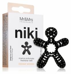 Mr & Mrs Fragrance Ανταλλακτικό Αρωματικό Αεραγωγού Αυτοκινήτου Niki Cedar Wood