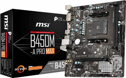 MSI B450M-A Pro Max Motherboard Micro ATX με AMD AM4 Socket από το e-shop