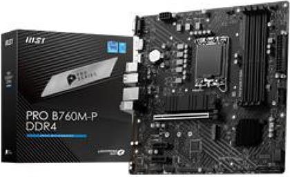 MSI Pro B760M-P DDR4 Motherboard Micro ATX με Intel 1700 Socket