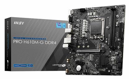 MSI Pro H610M-G DDR4 Motherboard Micro ATX με Intel 1700 Socket