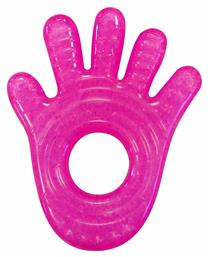 Munchkin Fun Ice Hand Μασητικός Κρίκος Οδοντοφυΐας με Gel από Σιλικόνη για 0 m+ Pink Hand