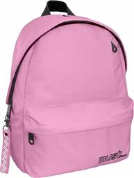 Must Monochrome Rpet Ροζ Σχολική Τσάντα Πλάτης Γυμνασίου - Λυκείου σε Ροζ χρώμα Μ32 x Π17 x Υ42cm