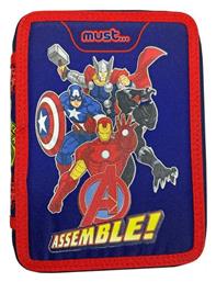 Must Team Avengers Κασετίνα Γεμάτη 1τμχ με 2 Θήκες Μπλε