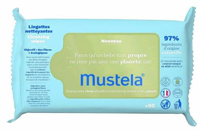 Mustela Eco Natural Fiber Avocado Μωρομάντηλα 60τμχ