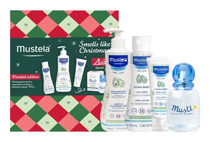 Mustela Smells Like Christmas Σετ Περιποίησης 500ml Gentle Cleansing Gel 500ml & Hydra Body Lotion 100ml &Hydra Facial Cream 40ml & Free Musti Eau de Soin 50ml