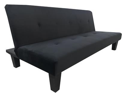 Nahele Τριθέσιος Καναπές Κρεβάτι Υφασμάτινος 179x82.5x78εκ. Μαύρο