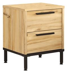 Nako Ξύλινο με Μεταλλικά Πόδια Μαύρο 40x35.5x48.8cm 176-000188