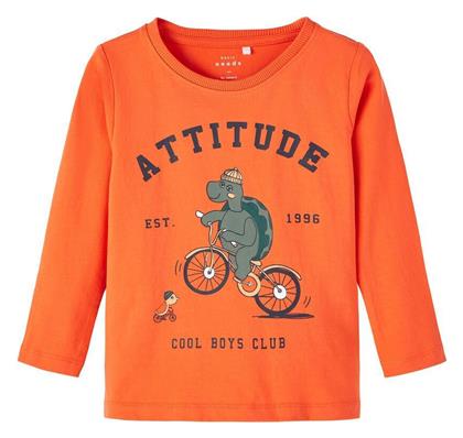 Name It Παιδική Χειμερινή Μπλούζα Μακρυμάνικη Πορτοκαλί