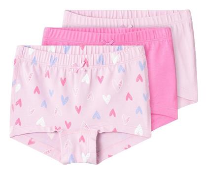 Name It Παιδικό Σετ με Μποξεράκια Ροζ 3τμχ