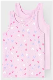 Name It Παιδικό Σετ με Φανελάκια Αμάνικα Pink Lavender 2τμχ