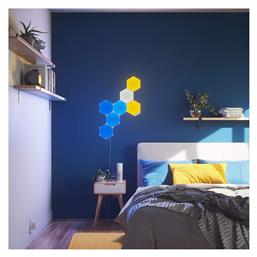 Nanoleaf Shapes Hexagons Smarter Διακοσμητικό Φωτιστικό με Φωτισμό RGB Hexagon LED Kit 9 Panels Πολύχρωμο