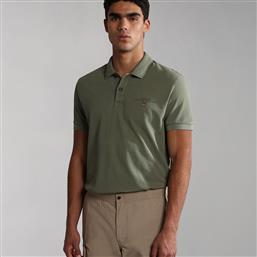 Napapijri Ανδρικό T-shirt Polo Green Lichen