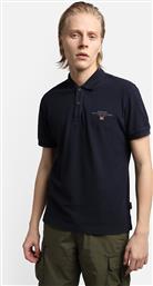 Napapijri Ανδρικό T-shirt Polo Navy Μπλε