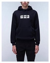 Napapijri B-box Logo H Ανδρικό Φούτερ με Κουκούλα και Τσέπες Black