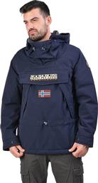 Napapijri Pullover Navy Μπλε Skidoo Hooded Μπουφάν Με Επένδυση & Κουκούλα από το SportsFactory