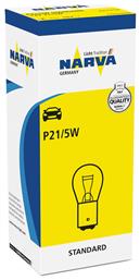 Narva Λάμπα Αυτοκινήτου & Μοτοσυκλέτας Standard P21/5W-BAY15D-1157 12V 1τμχ