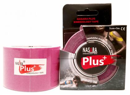 Nasara Plus+ Ταινία Κινησιοθεραπείας 5cm x 5m Ροζ