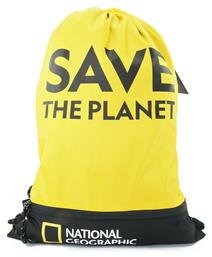 National Geographic Save The Planet Τσάντα Πλάτης Γυμναστηρίου Κίτρινη