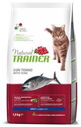 Natural Trainer Adult Ξηρά Τροφή για Ενήλικες Γάτες με Τόνο 1.5kg