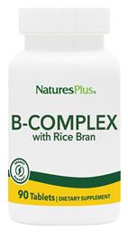 Nature's Plus Energy Support B-complex with Rice Bran Βιταμίνη για Ενέργεια, τα Μαλλιά & τo Δέρμα 90 ταμπλέτες