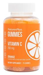 Nature's Plus Gummies Vitamin C Βιταμίνη 250mg Πορτοκάλι 75 ζελεδάκια