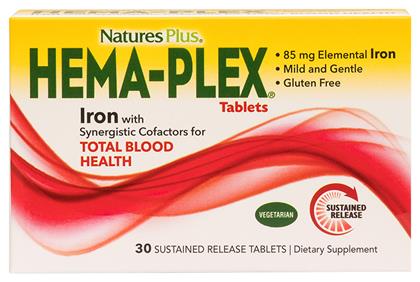 Nature's Plus Hema-Plex Iron with Synergistic Factors 30 ταμπλέτες