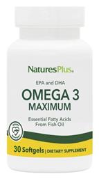 Nature's Plus Omega 3 Maximum Ιχθυέλαιο 30 μαλακές κάψουλες