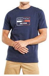 Nautica Ανδρική Μπλούζα Κοντομάνικη Navy Μπλε από το Plus4u