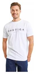 Nautica Ανδρικό T-shirt Κοντομάνικο Λευκό