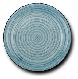 Nava Lines Faded Blue Πιάτο Ρηχό Κεραμικό Faded Blue με Διάμετρο 27cm