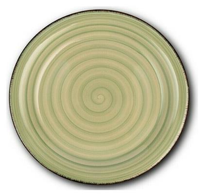 Nava Lines Oil Green Πιάτο Ρηχό Κεραμικό Oil Green με Διάμετρο 27cm