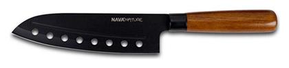 Nava Nature Μαχαίρι Santoku από Ανοξείδωτο Ατσάλι 29.5cm