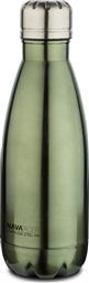 Nava Travel Bottle Μπουκάλι Θερμός Stainless Steel Vacuum σε Πράσινο χρώμα 0.35lt από το Esmarket