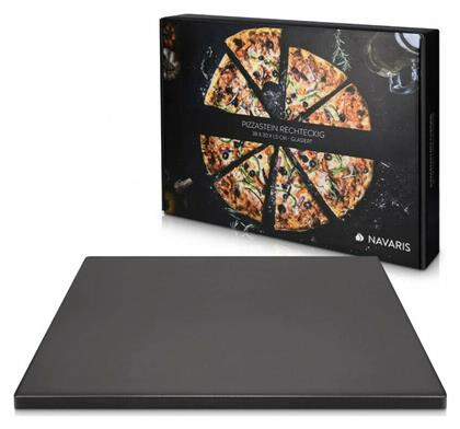 Navaris Πλάκα Ψησίματος Πίτσας με Πέτρινη Λεία Επιφάνεια