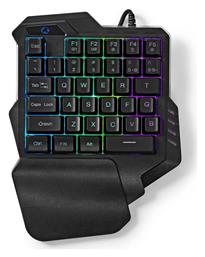 Nedis GKBDS110BK Gaming KeyPad με διακόπτες και RGB φωτισμό (Αγγλικό US)