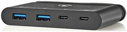 Nedis USB 3.0 Hub 4 Θυρών με σύνδεση USB-C από το e-shop