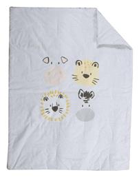 Nef-Nef Homeware Animal Way Βρεφικό Κουβερλί Βαμβακερό Εκρού 110x140cm από το Aithrio