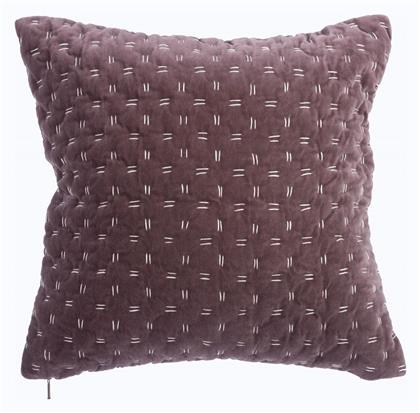 Nef-Nef Homeware Διακοσμητική Μαξιλαροθήκη Shepard από 100% Βαμβάκι Wine 45x45εκ.