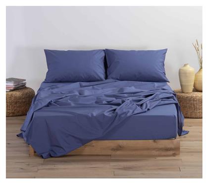 Nef-Nef Homeware Διπλό 140x200+30εκ. με Λάστιχο Basic Indigo