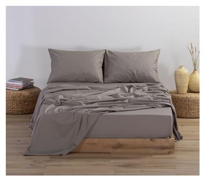 Nef-Nef Homeware Υπέρδιπλο 160x200+30εκ. με Λάστιχο Basic 1185 Mocca από το Aithrio