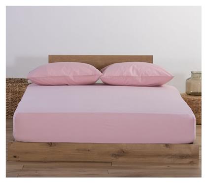 Nef-Nef Homeware Υπέρδιπλο 160x200+30εκ. με Λάστιχο Jersey 1018 Pink