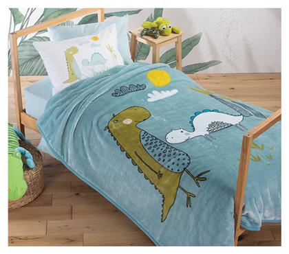 Nef-Nef Homeware Κουβέρτα 160x220εκ. Dino Dragon time από το CozyCotton