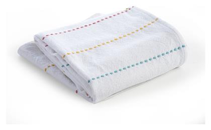 Nef-Nef Homeware Κουβέρτα Κούνιας Life Line Βαμβακερή Λευκή 110x150εκ.