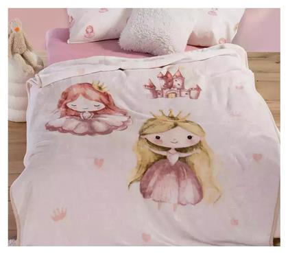 Nef-Nef Homeware Κουβέρτα Βελουτέ Our Princess Ροζ 220x160εκ.
